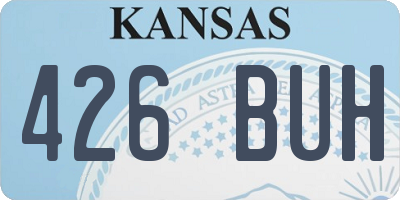 KS license plate 426BUH