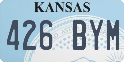 KS license plate 426BYM