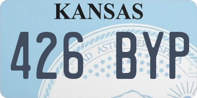 KS license plate 426BYP