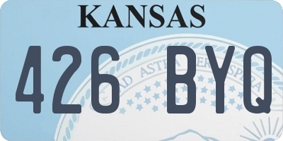 KS license plate 426BYQ