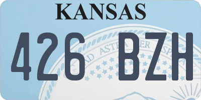 KS license plate 426BZH
