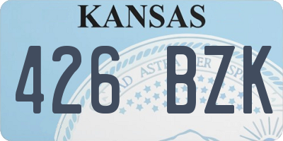 KS license plate 426BZK