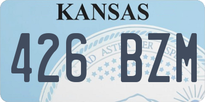 KS license plate 426BZM