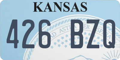 KS license plate 426BZQ