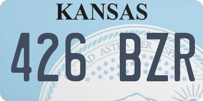 KS license plate 426BZR