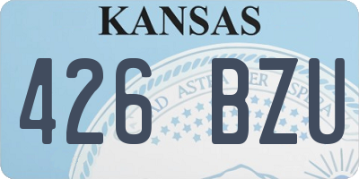 KS license plate 426BZU
