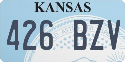KS license plate 426BZV