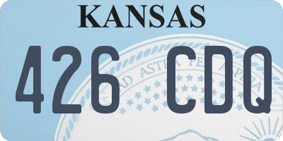 KS license plate 426CDQ