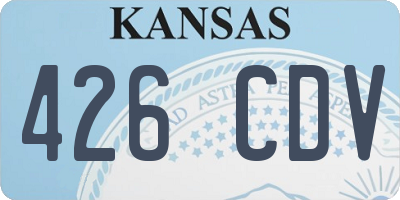 KS license plate 426CDV