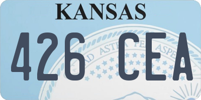 KS license plate 426CEA