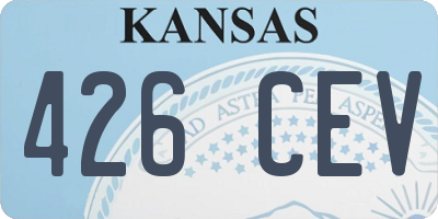 KS license plate 426CEV