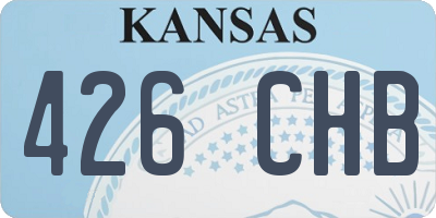 KS license plate 426CHB