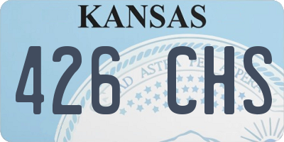 KS license plate 426CHS