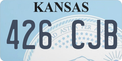 KS license plate 426CJB