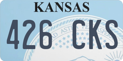 KS license plate 426CKS