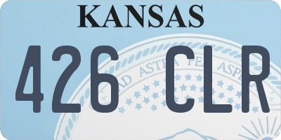 KS license plate 426CLR