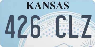 KS license plate 426CLZ