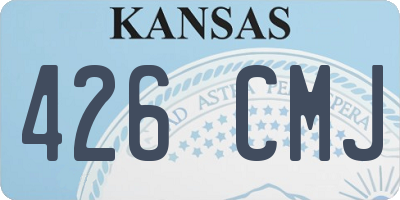 KS license plate 426CMJ