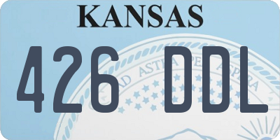 KS license plate 426DDL