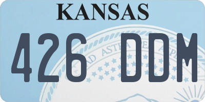 KS license plate 426DDM