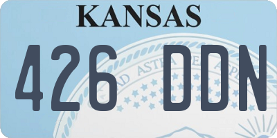 KS license plate 426DDN