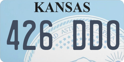 KS license plate 426DDO