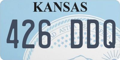 KS license plate 426DDQ