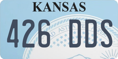 KS license plate 426DDS
