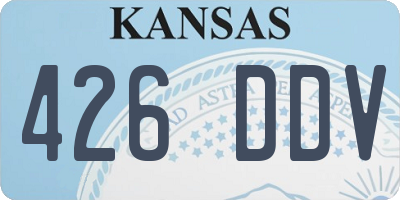 KS license plate 426DDV