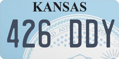 KS license plate 426DDY