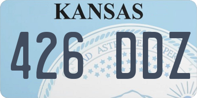 KS license plate 426DDZ