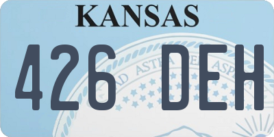 KS license plate 426DEH