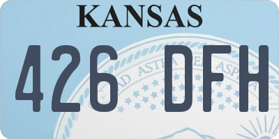 KS license plate 426DFH
