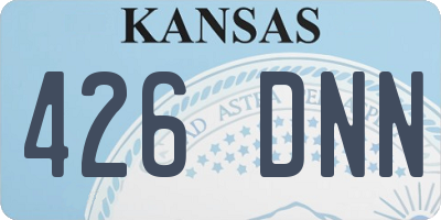 KS license plate 426DNN