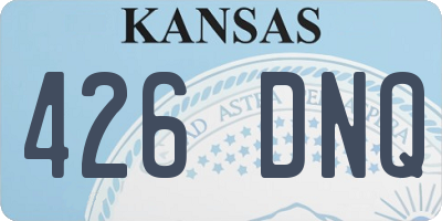 KS license plate 426DNQ
