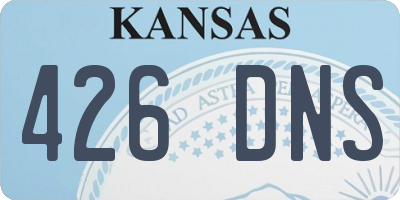 KS license plate 426DNS