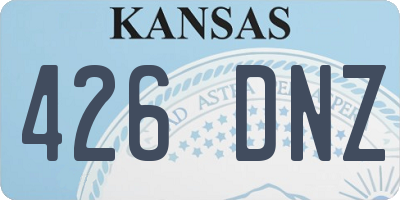KS license plate 426DNZ