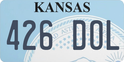 KS license plate 426DOL