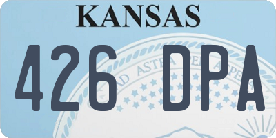 KS license plate 426DPA