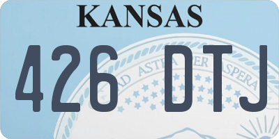 KS license plate 426DTJ