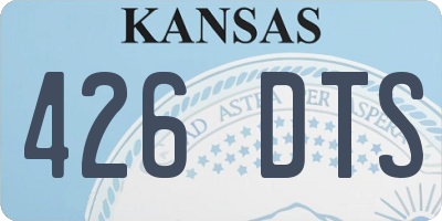 KS license plate 426DTS