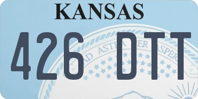 KS license plate 426DTT