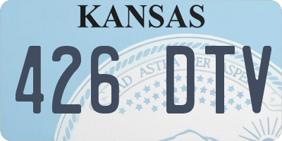 KS license plate 426DTV
