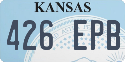 KS license plate 426EPB