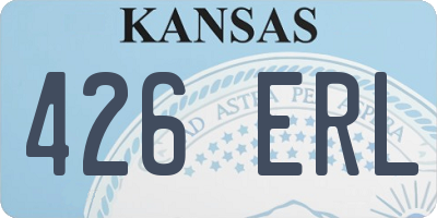 KS license plate 426ERL