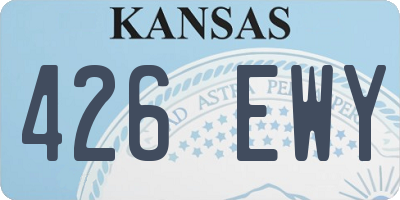 KS license plate 426EWY