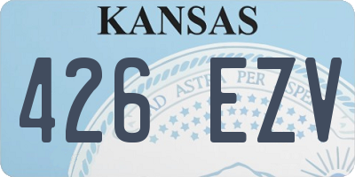 KS license plate 426EZV