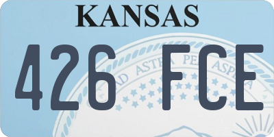 KS license plate 426FCE