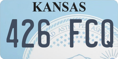 KS license plate 426FCQ