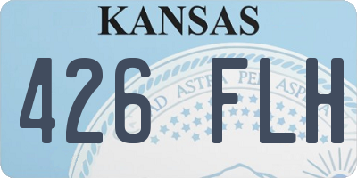 KS license plate 426FLH